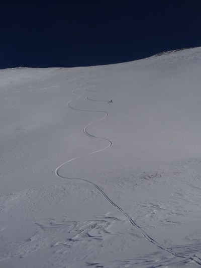 Fresh lines in the back bowls