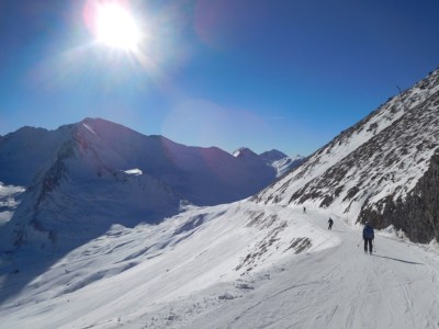 A 14km track leading from Austria across the border to Switzerland. I love popping over the border for lunch!